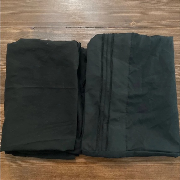 Macy's Other - Black micro fiber pillow cases